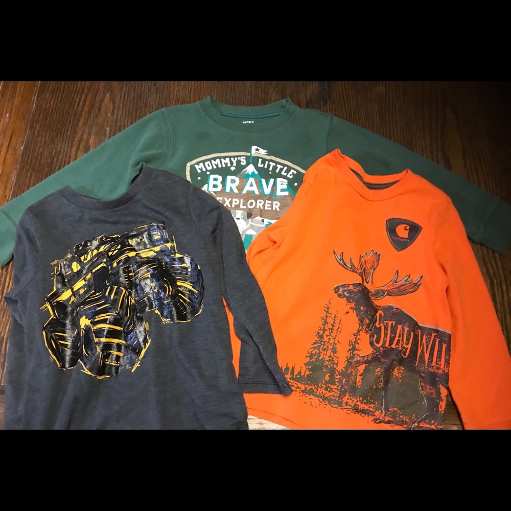 🍄 3 long sleeve shirts, size 4t 🍄 3 for $20 sale